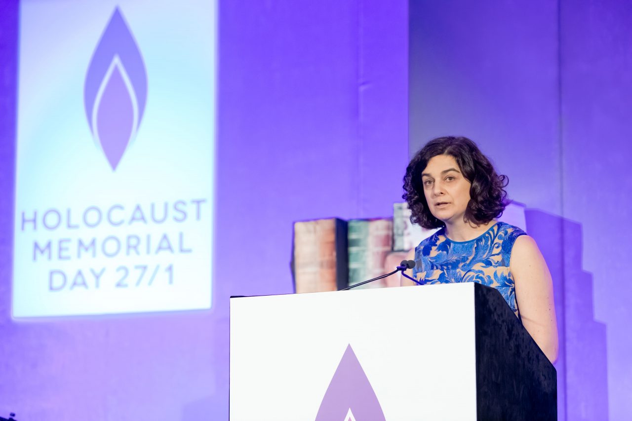 The ceremony was introduced by Olivia Marks-Woldman, Chief Executive of Holocaust Memorial Day Trust.