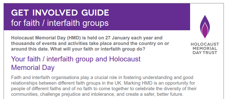 Your Inter Faith group and HMD