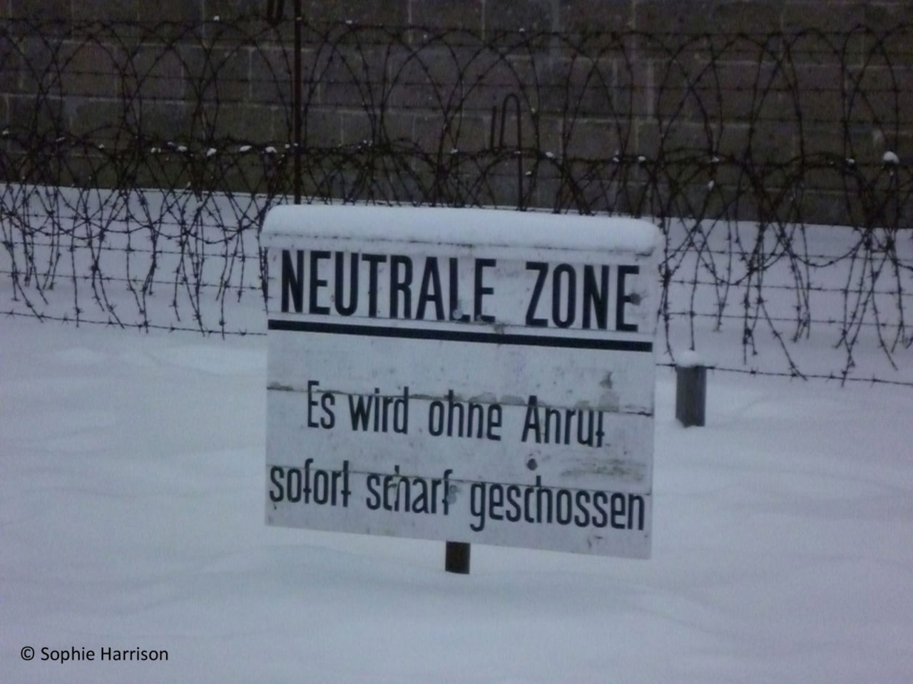 Sachsenhausen warning sign © Sophie Harrison