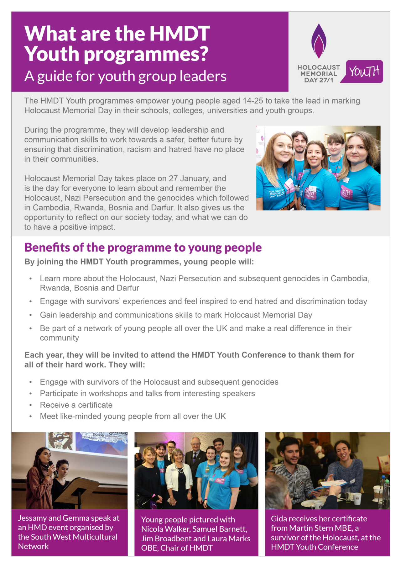 Youth leader guide – HMDT Youth programmes