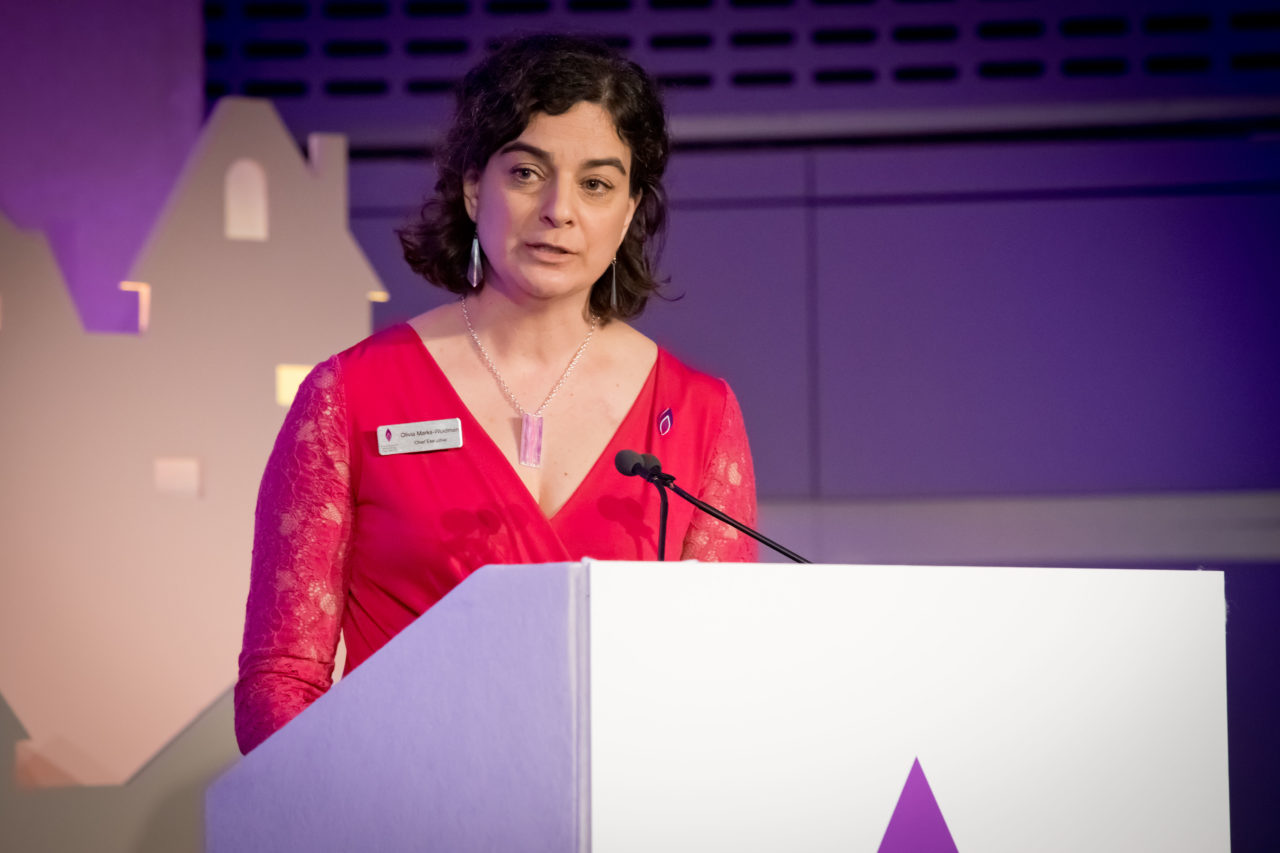 Olivia Marks-Woldman, Chief Executive of Holocaust Memorial Day Trust, ended the ceremony with thanks to contributors, staff, trustees and guests.