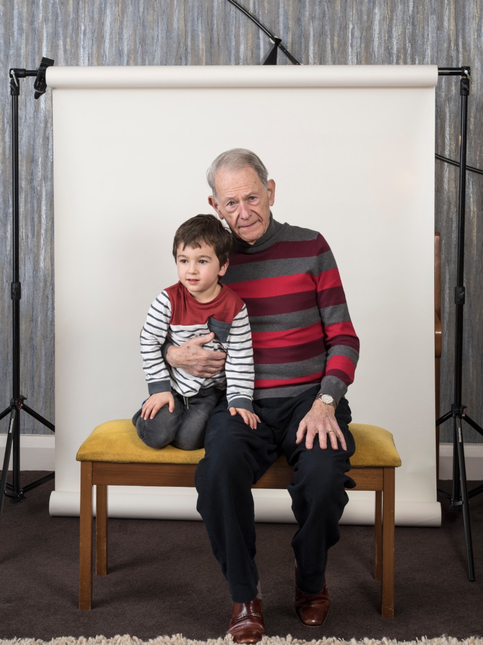 John Hajdu with his grandson, Zac, © Jillian Edelstein HonFRPS