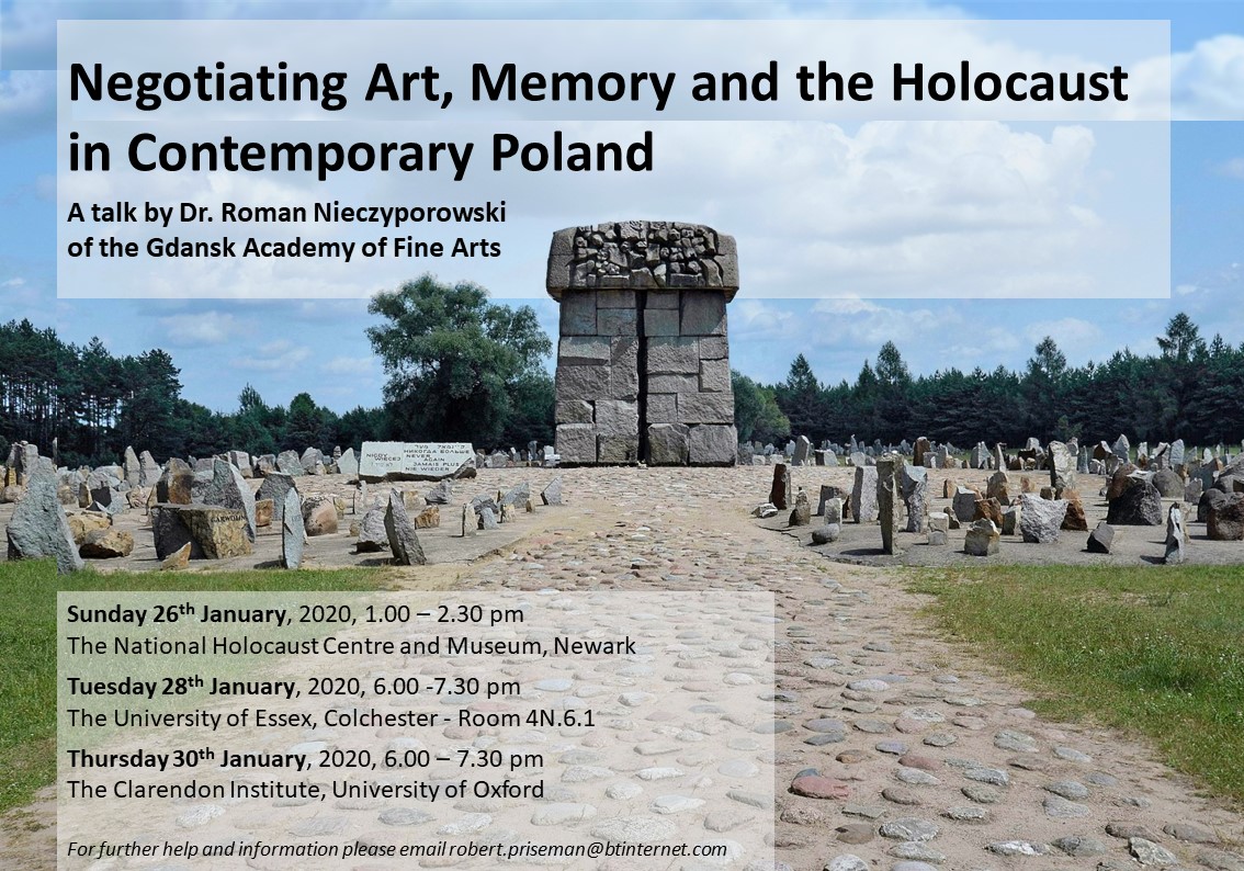 Negotiating Art, Memory and the Holocaust in Contemporary Poland Dr. Roman Nieczyporowski of the Gdansk Academy of Fine Arts