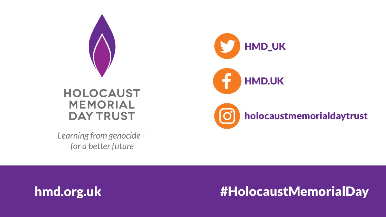 Holocaust Memorial Day Trust | HMD Branded Powerpoint background