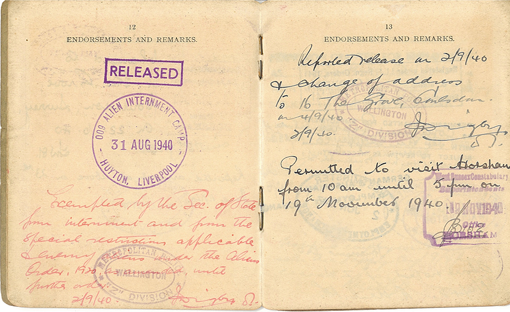 The internment of Jewish refugees in Britain