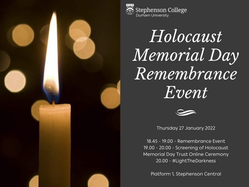 Stephenson College - Holocaust Memorial Day Remembrance Event