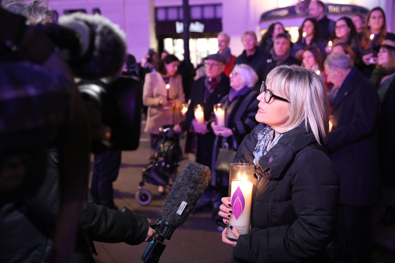 Our Chair, Laura Marks OBE, speaks to media about Light the darkness