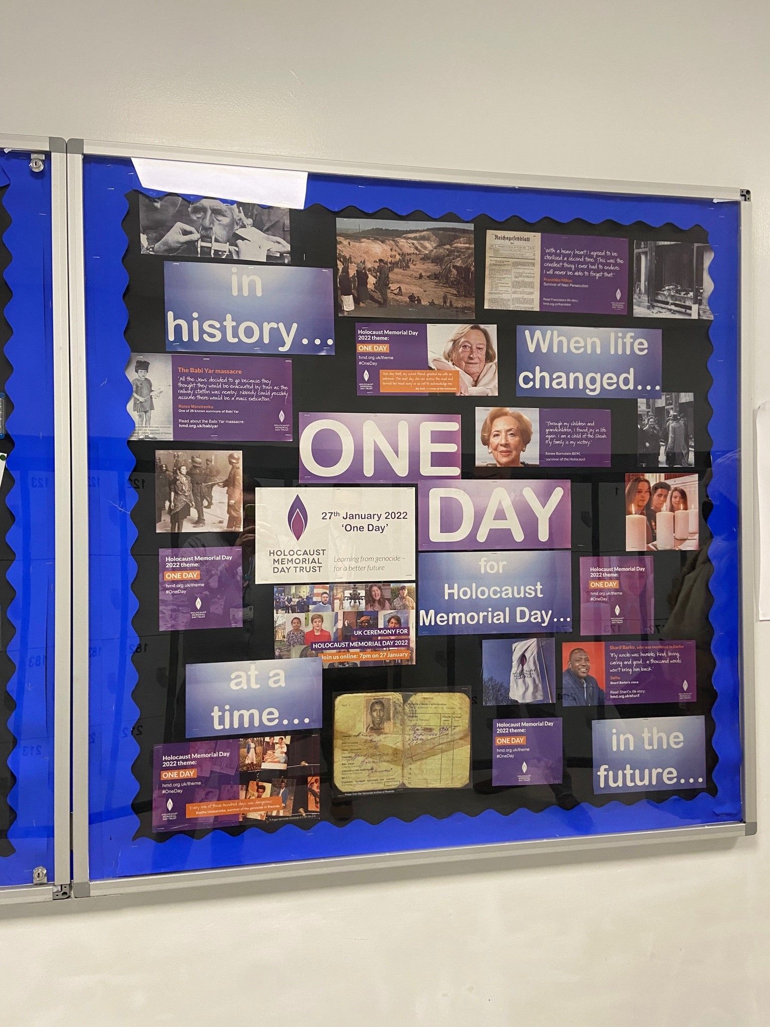 Holocaust Memorial Day Activities and Collective Worship