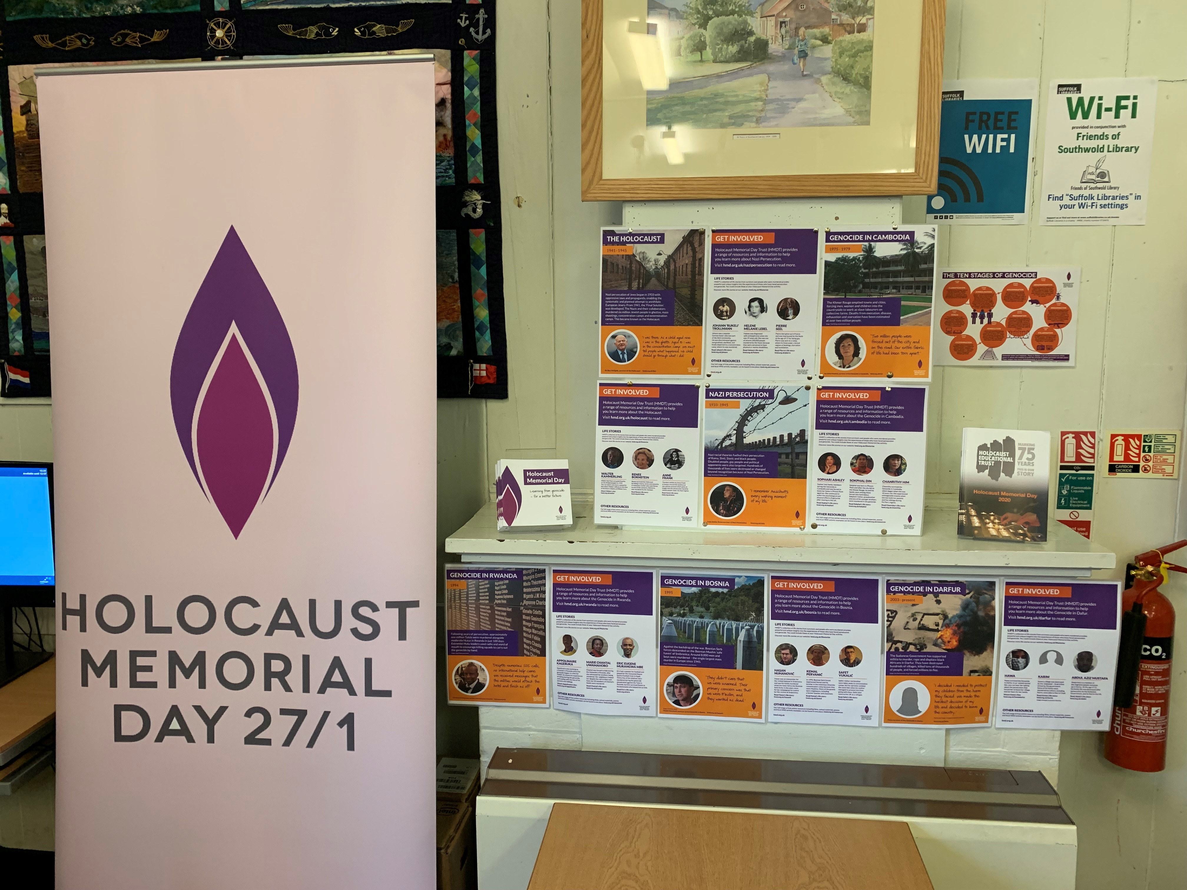 Holocaust Memorial Day Information Display
