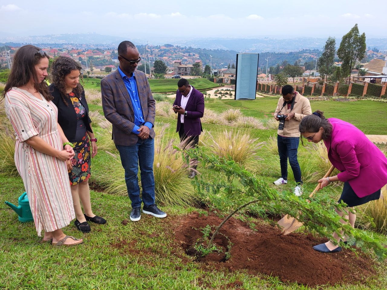 We had the honour and privilege of planting a tree in the Garden of Memory