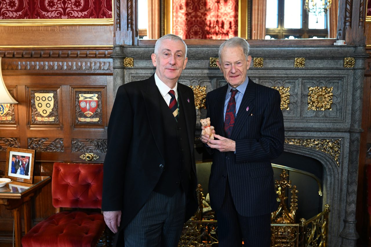 Sir Lindsay Hoyle, the Speaker of the House of Commons, with Holocaust survivor John Hajdu MBE ©UK Parliament/Jessica Taylor