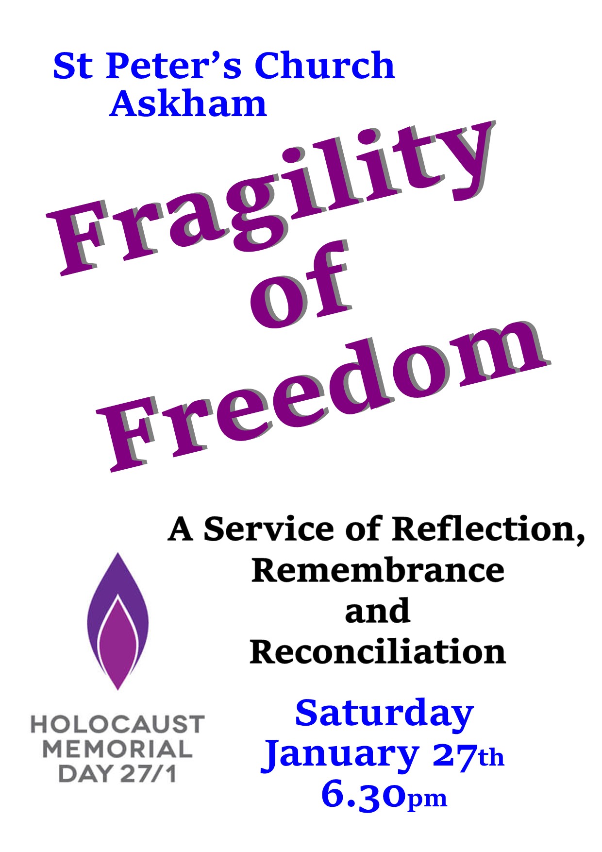 North Westmorland Benefice of Churches – Service of Reconciliation – HMD 2024