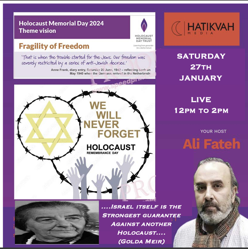 HATIKVAH MEDIA & REVIVE FM – HMD Fragility of Freedom live talk – HMD 2024