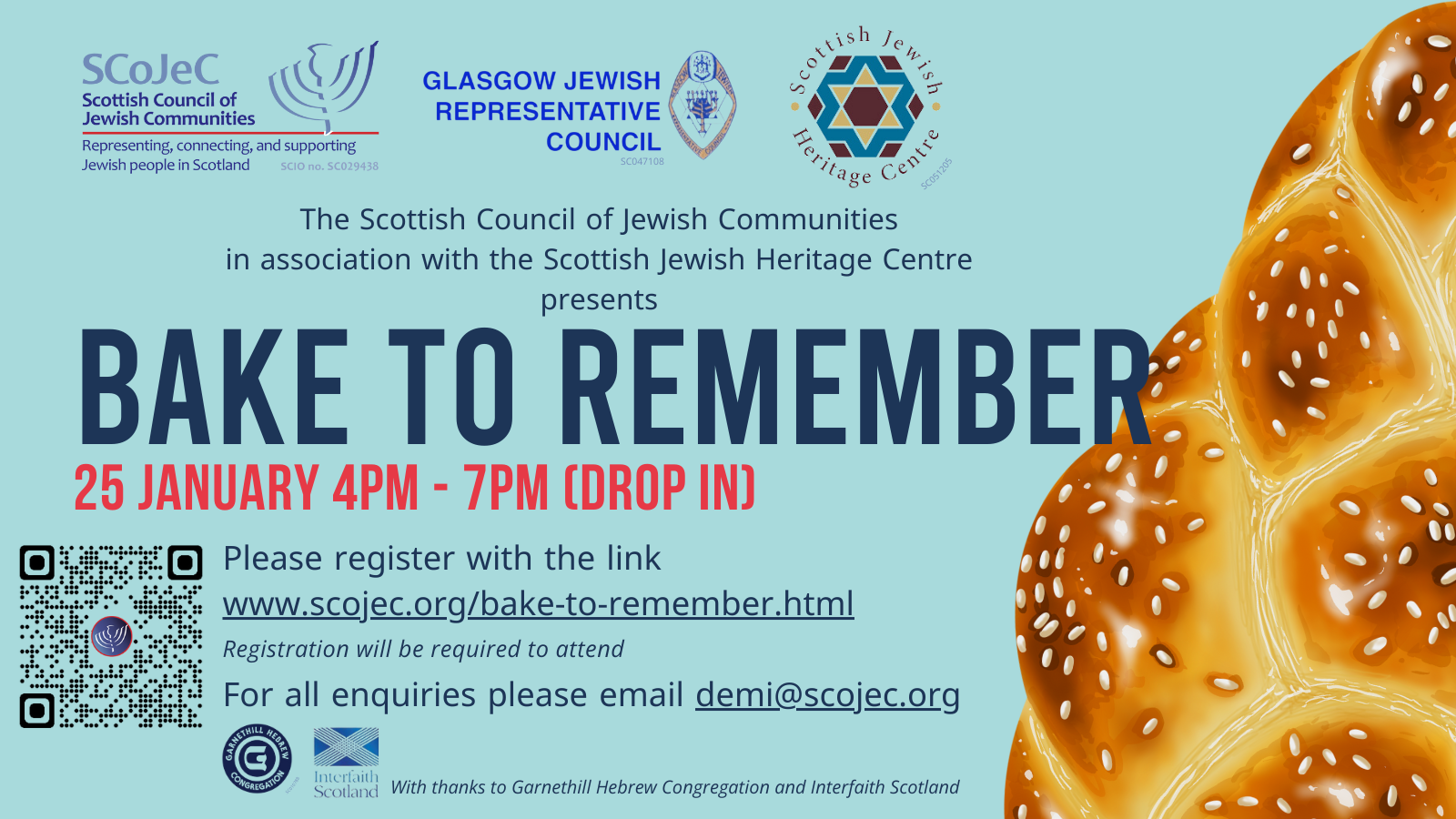 Scottish Council of Jewish Communities - Bake to Remember - HMD 2024