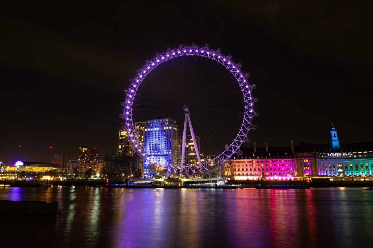 The London Eye lights up for HMD © Sam Churchill